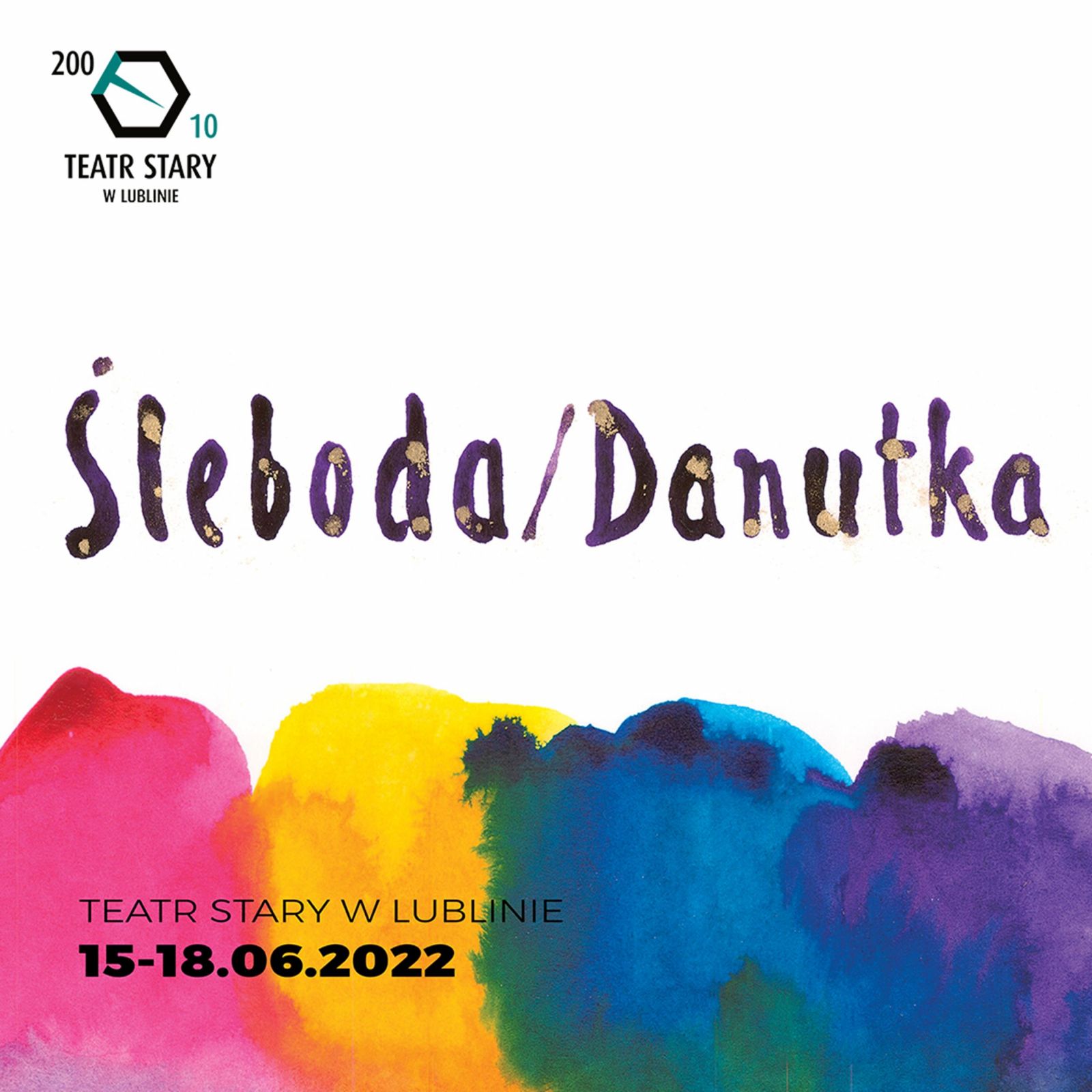 Afisz promujący czwartą edycję festiwalu “Śleboda / Danutka”. 